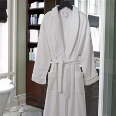 Dawb Waffle Weave Hotel Bathrobe